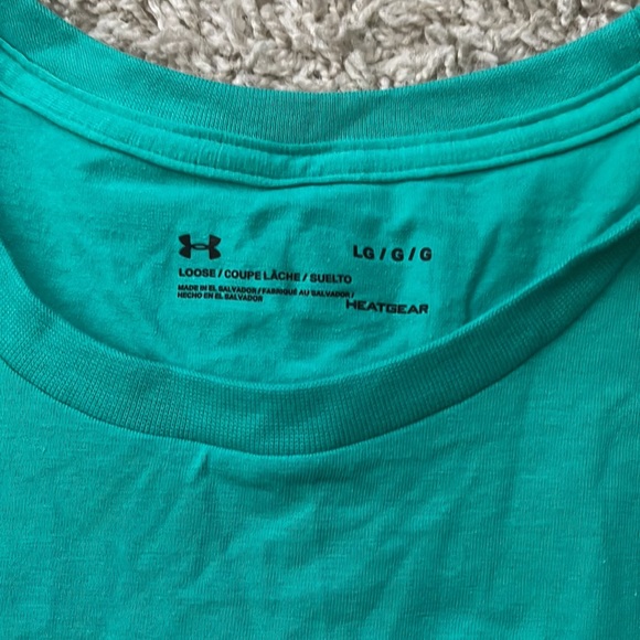 NWT Under Armour HeatGear Green UA Run T-Shirt 1317122 Size Large - Picture 3 of 7